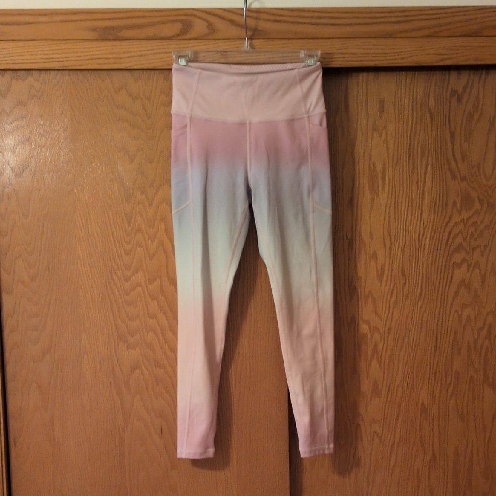 Victoria Secret Gradient Pink and Blue Leggings